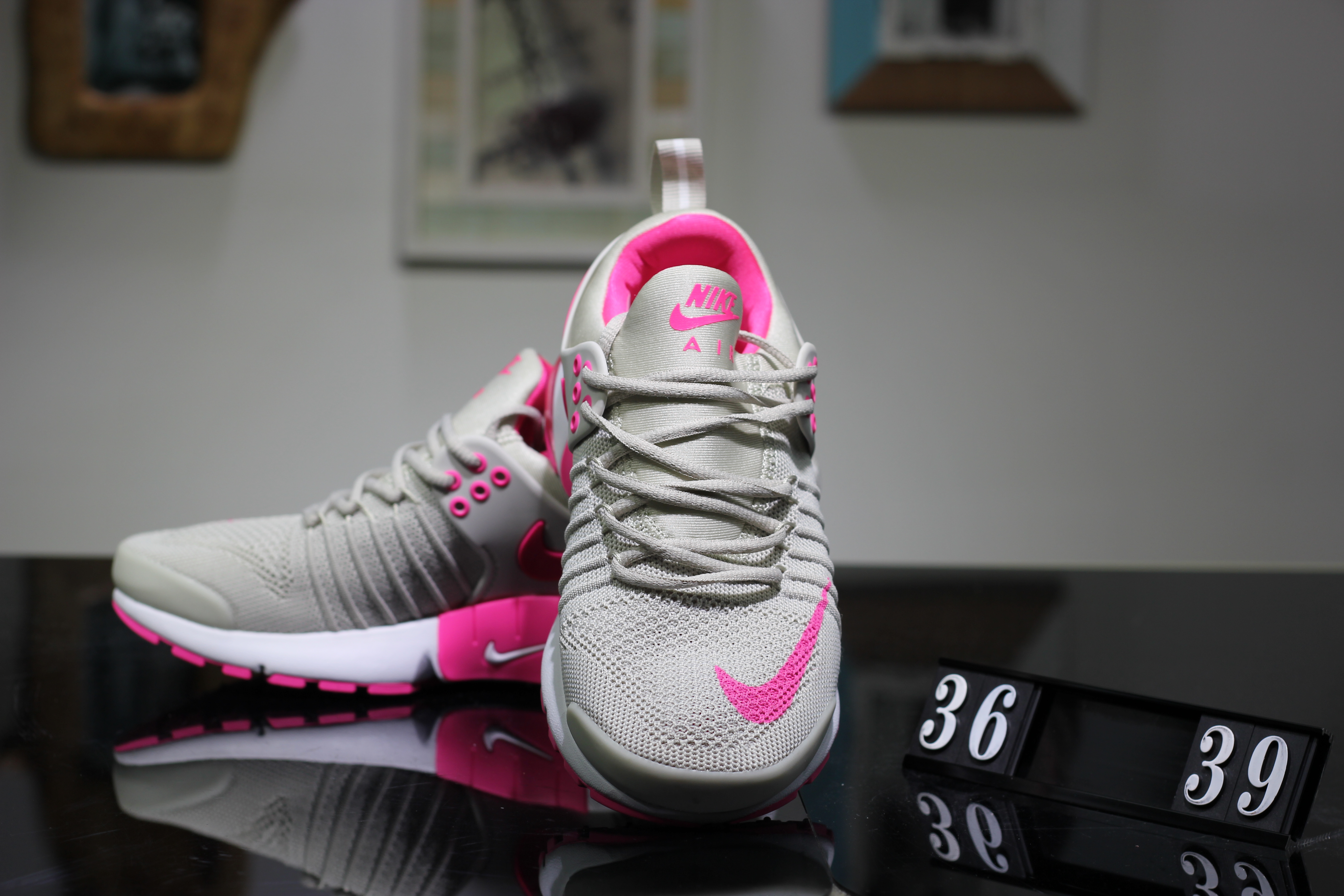 Women Nike Air Presto V Grey Pink Shoes